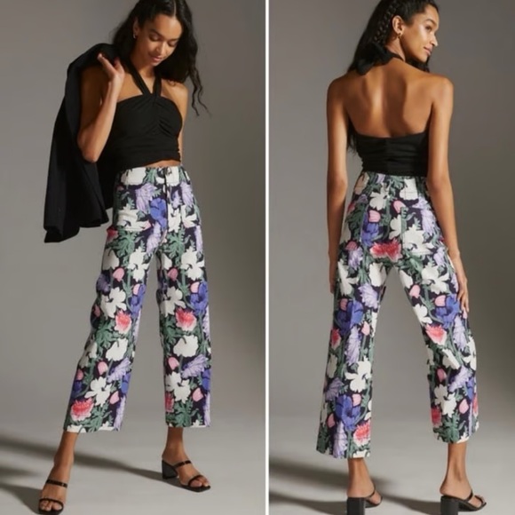 Anthropologie Cecilia Peterson The Collette Wide-Leg Size 28” Waist - Picture 1 of 11